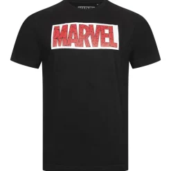 Hombre Lizenz Camisetas^Marvel Web Logo Hombre Camiseta FBMTS730BLK