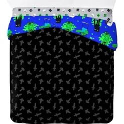 Lizenz Héroes De La Infancia^Minecraft Microsoft Fight Back Sábanas Conjunto 200 x 200 cm + 2 x 50 x 75 cm 24989