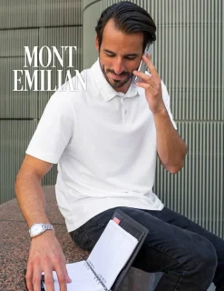 Hombre MONT EMILIAN Camisas Y Polos^"Caen" Hombre Polo básico negro