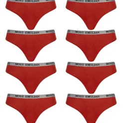 Mujer MONT EMILIAN Multipacks|Ropa Interior^"Colmar" Mujer Pack de 8 tangas rojo