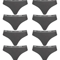 Mujer MONT EMILIAN Multipacks|Ropa Interior^"Colmar" Mujer Pack de 8 tangas gris oscuro