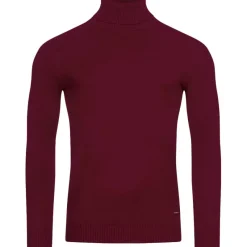 Hombre MONT EMILIAN Sudaderas Y Jerséis^"Le Mans" Hombre Jersey de cuello vuelto vino tinto