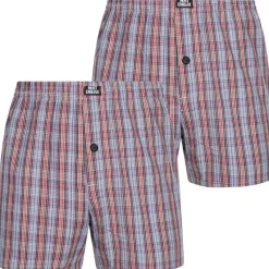 Hombre MONT EMILIAN Multipacks|Ropa Interior^"Nantes" Hombre Americano Calzoncillos bóxer Pack de 2 azul/cuadros