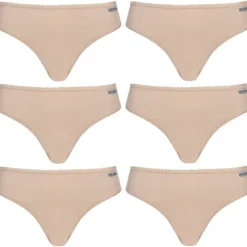 Mujer MONT EMILIAN Multipacks|Ropa Interior^"Nimes" Mujer tanga Pack de 6 beige