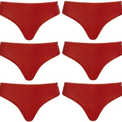 Mujer MONT EMILIAN Multipacks|Ropa Interior^"Nimes" Mujer tanga Pack de 6 rojo