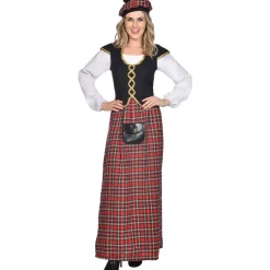 amscan Héroes De La Infancia|Disfraces^Mujer escocesa Mujer Traje 99111