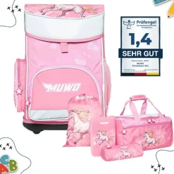 MUWO Héroes De La Infancia|Bolsos^"Lil Horse" Niño Mochila escolar Conjunto 5 piezas.