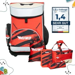 MUWO Héroes De La Infancia|Bolsos^"Lil Ninja" Niño Mochila escolar Conjunto 5 piezas.