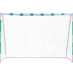 MUWO Balcón & Jardín|Game & Fun^Portería de fútbol grande de acero 3 x 2 m verde/blanco
