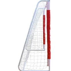 MUWO Balcón & Jardín|Gol De Fútbol^Portería de fútbol grande de acero 3 x 2 m rojo/blanco