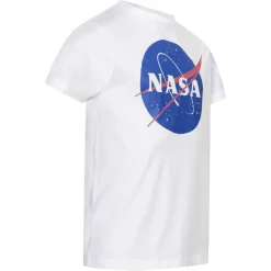 Hombre NASA Camisetas^Circle Logo Hombre Camiseta TMMTS007WHT