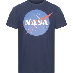 Hombre NASA Camisetas^Circle Logo Hombre Camiseta TMMTS007NVY