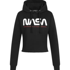 Mujer NASA Sudadera^Insignia Hoodie Mujer Sudadera con capucha TMLHC033BLK