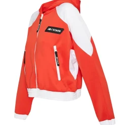 Mujer New Balance Chaquetas^x Staud Oversize Crop Mujer Chaqueta WJ13139-FRY