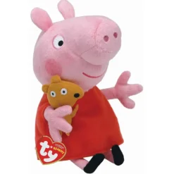 TY Game & Fun^Peppa Pig Beanie Peluche 15 cm 46128