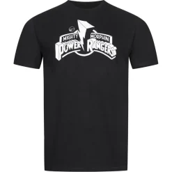 Lizenz Héroes De La Infancia^POWER RANGERS Mono Hombre Camiseta HAMTS058BLK