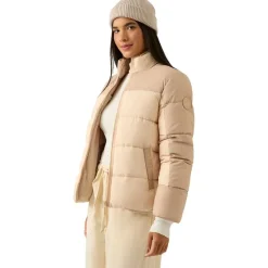 Mujer Reebok Chaquetas^2 in 1 Puffer reversible Mujer Chaquetón RBO21100-Avena