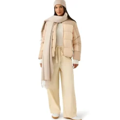 Mujer Reebok Chaquetas^2 in 1 Puffer reversible Mujer Chaquetón RBO21100-Avena