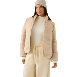 Mujer Reebok Chaquetas^2 in 1 Puffer reversible Mujer Chaquetón RBO21100-Avena