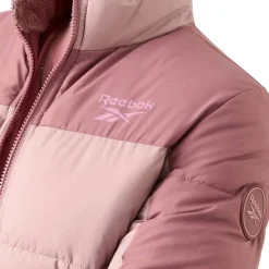 Mujer Reebok Chaquetas^2 in 1 Puffer reversible Mujer Chaquetón RBO21100-Rosa polvoriento