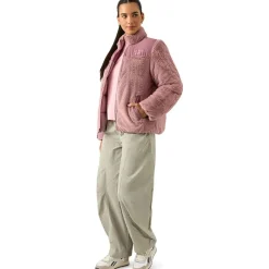 Mujer Reebok Chaquetas^2 in 1 Puffer reversible Mujer Chaquetón RBO21100-Rosa polvoriento