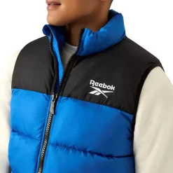 Hombre Reebok Chaquetas^Heavyweight Puffer Hombre Chaleco RBO14920-Vector-Azul