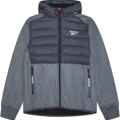 Hombre Reebok Outdoor|Chaquetas^Mixed Hybrid Hombre Chaqueta de trekking RBO15620-Gris hielo