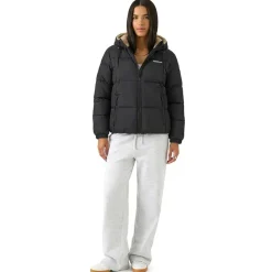 Mujer Reebok Chaquetas^Puffer Mujer Reversible Chaquetón RBO21030-Negro