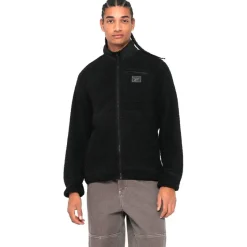 Hombre Reebok Chaquetas^Sherpa Jacket Hombre Chaqueta de forro polar RBO15220-Negro