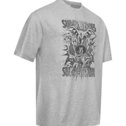 Hombre Reebok Héroes De La Infancia|Colabos^x DC COMICS Super Heroes vs Super-Villains Hombre Camiseta IB5815