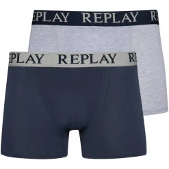 Hombre REPLAY Multipacks|Ropa Interior^Boxer Style Cuff Logo Hombre Calzoncillos bóxer Pack de 2 I101143-N145