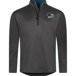 Fanatics Hockey Sobre Hielo^San Jose Sharks NHL Hombre Cremallera de 1/4 Sudadera NL63999B2GEHJ5