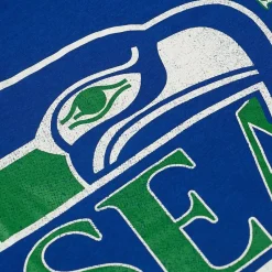 Nike Fútbol Americano^Seattle Seahawks NFL Triblend Logo Hombre Camiseta NKO7-30K-V6Q-8P1