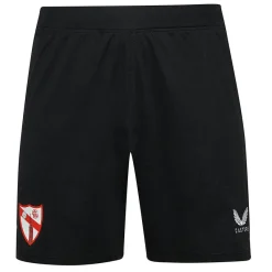CASTORE Tienda Para Aficionados^Sevilla Atlético Hombre Pantalones cortos de primera equipación TM1085-BLACKTRUERED