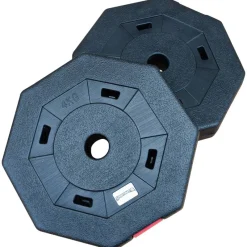 SPORTINATOR Deportes De Fuerza|Accesorios De Fitness^Discos de parachoques de 4 kg Discos de pesas para fitness Set de 2