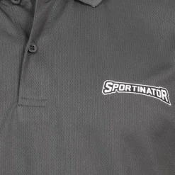 SPORTINATOR Ropa De Fitness^Essentials Hombre Polo de entrenamiento gris