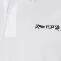 SPORTINATOR Ropa De Fitness^Essentials Hombre Polo de entrenamiento blanco