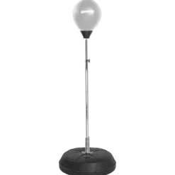 SPORTINATOR Boxeo^Pelota de boxeo soporte de boxeo entrenador de boxeo de pie con pera de boxeo y guantes de boxeo gris