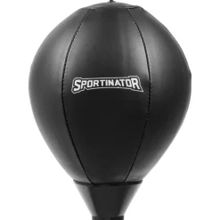 SPORTINATOR Boxeo^Punchingball Soporte de boxeo entrenador de boxeo de pie con pera de boxeo y guantes de boxeo negro