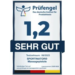 SPORTINATOR Tenis|Natación^"Subir nivel" Pistola de masaje incluidos accesorios verde