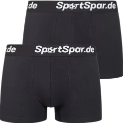 Hombre SportSpar Multipacks|Ropa Interior^.de Hombre "Double Sparbuchse" Calzoncillos bóxer Pack de 2 blanco y negro