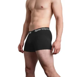 Hombre SportSpar Multipacks|Ropa Interior^.de Hombre "Double Sparbuchse" Calzoncillos bóxer Pack de 2 blanco y negro