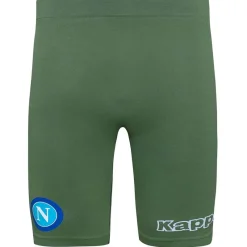 Kappa Tienda Para Aficionados^SSC Napoli Kombat Nusas Hombre Pantalones cortos de compresión 303GBM0-VERDE