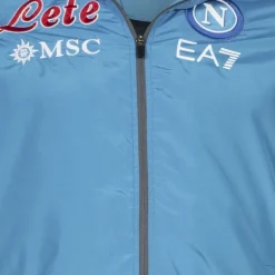 Emporio Armani Tienda Para Aficionados^SSC Neapel EA7 Hombre Con capucha Chándal de presentación azul EASSCN23R08-AZZURRO