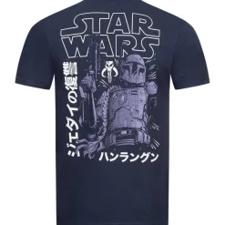 Lizenz Héroes De La Infancia^STAR WARS Boba Fett Anime Hombre Camiseta SWMTS042NVY