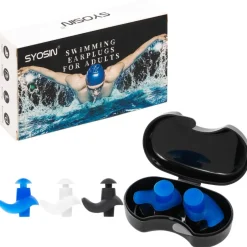 SYOSIN Natación|Multipacks^Adulto Tapones para los oídos de natación Pack de 3 X001AY5Z5N
