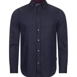 Hombre TED BAKER Camisas Y Polos^Crotone Herring Hombre Camisa de manga larga 272031-MARINA