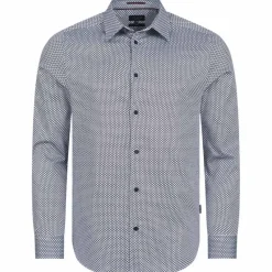 Hombre TED BAKER Camisas Y Polos^Faenza Geo Hombre Camisa de manga larga 272167-MARINA