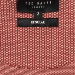 Hombre TED BAKER Camisas Y Polos^Mini Jacquard Stitch Hombre Polo 261464-DK-ROJO