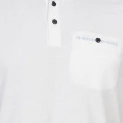 Hombre TED BAKER Camisas Y Polos^Tortila Stripe Collar Hombre Polo 242808-BLANCO